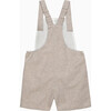 Car Alfie Bib Shorts, Oatmeal Flannel - Rompers - 2