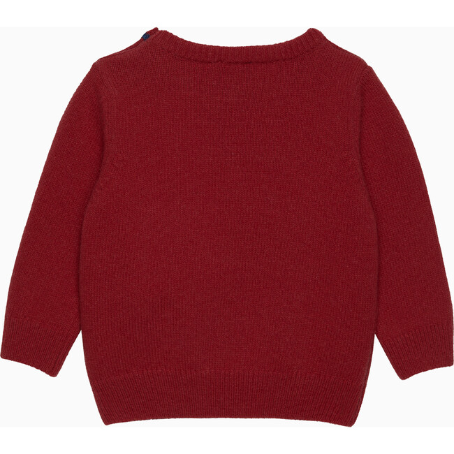 Baby Timothy Teddy Jumper, Red - Sweaters - 2