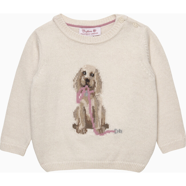 Baby Puppy Jumper, Winter White