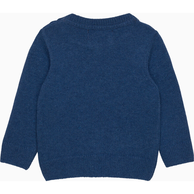 Benji Car Jumper, Denim Blue Marl - Sweaters - 2