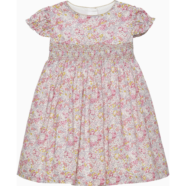 Baby Claire Aude Smocked Party Dress, Pink Claire Aude