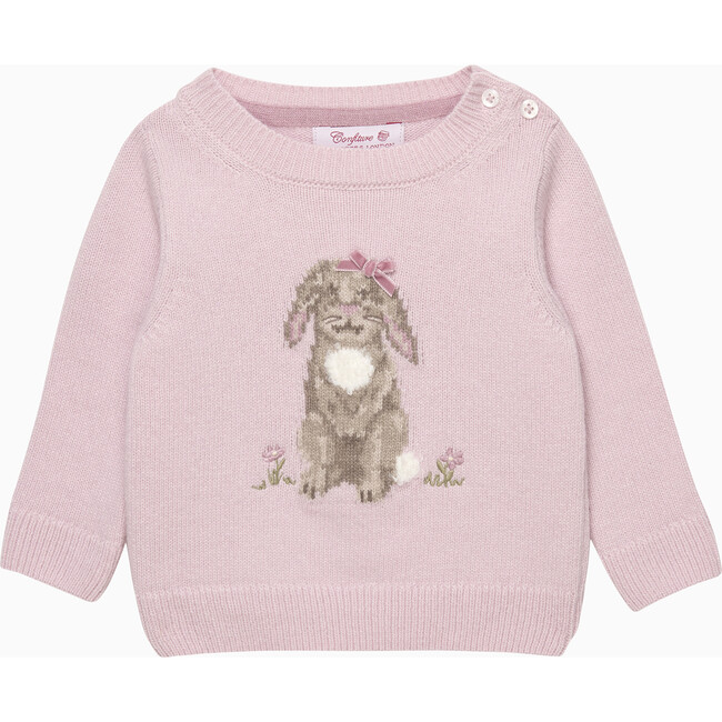 Baby Betty Bunny Jumper, Pale Pink