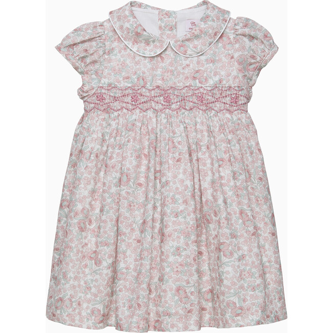 Baby Arabella Floral Smocked Dress, Pink Floral