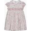 Baby Arabella Floral Smocked Dress, Pink Floral - Dresses - 1 - thumbnail