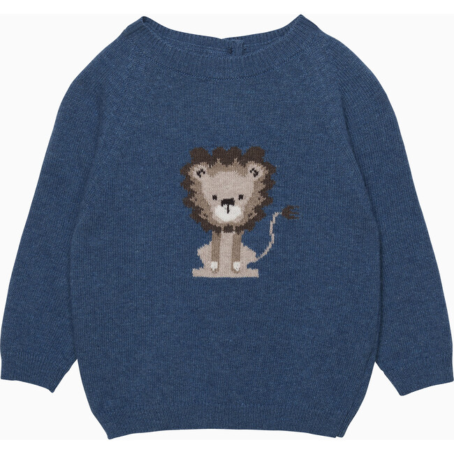 Baby Augustus Jumper, Denim Blue Marl