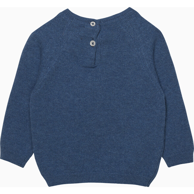 Baby Augustus Jumper, Denim Blue Marl - Sweaters - 2