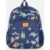 Little Kids Backpack, Navy Animal Print - Backpacks - 1 - thumbnail