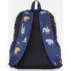 Little Kids Backpack, Navy Animal Print - Backpacks - 3