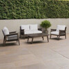 Teamson Home Outdoor Conversation Set with Thick Cushions & Solid Acacia Frame - Outdoor Home - 2