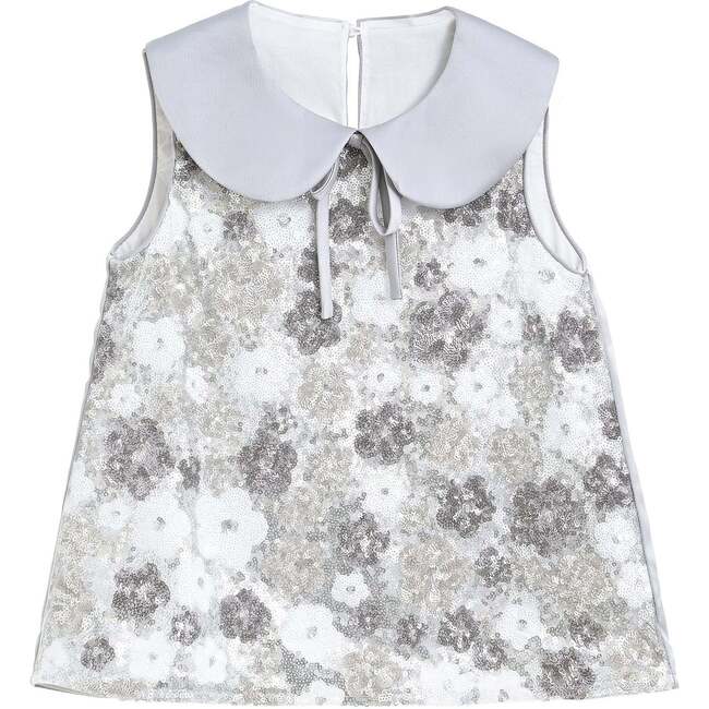 Floral Sleeveless Set, Grey