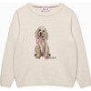 Kids Puppy Jumper, Winter White - Sweaters - 1 - thumbnail
