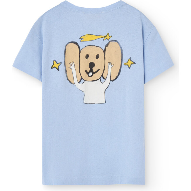 Mouse Kid T-Shirt, Soft Blue - T-Shirts - 2