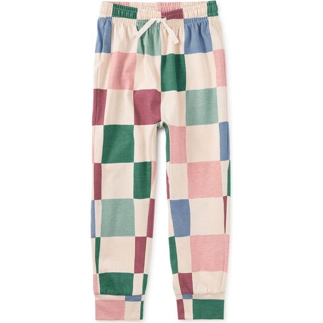 Printed Everyday Joggers, Oversized Checkerboard