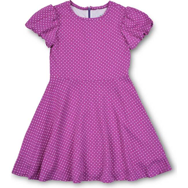 Polka Dot Dress W/Bubble Sleeves