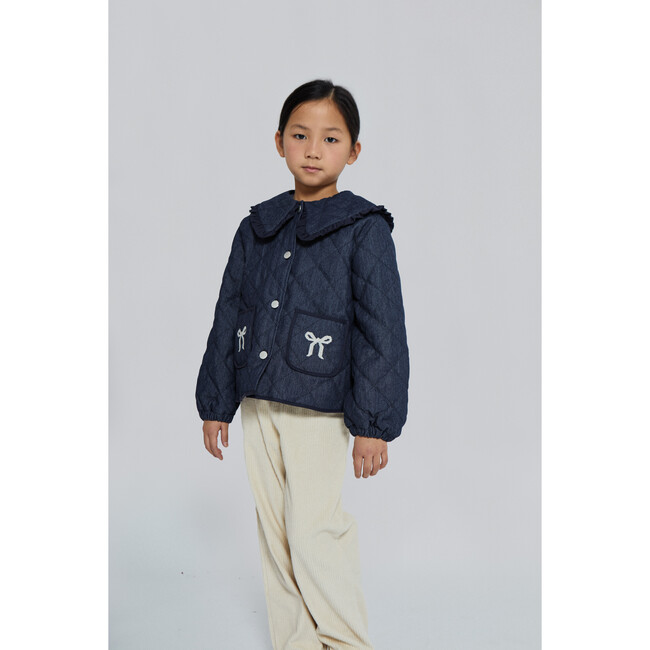 Mariane Denim Jacket, Dark Blue - Jackets - 2
