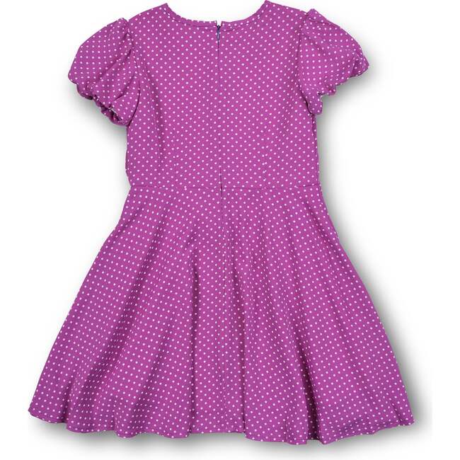 Polka Dot Dress W/Bubble Sleeves - Dresses - 3