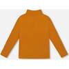 Super Soft Ribbed Mock Neck Top, Golden Yellow - Shirts - 2