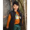 Quilted Mid-Season Sleeveless Vest, Black - Vests - 2