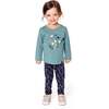 Organic Cotton T-Shirt with Cat, Sage - T-Shirts - 2