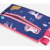 Double Pencil Case, Navy Unicorn Print - School Supplies - 3