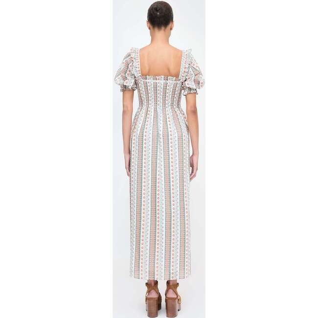 The Scarlett Midi Nap Dress, Cosmos Floral Stripe - Dresses - 4