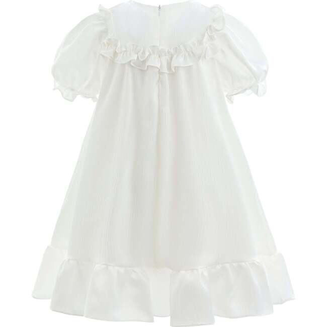 Ruffle Berlin Dress, White