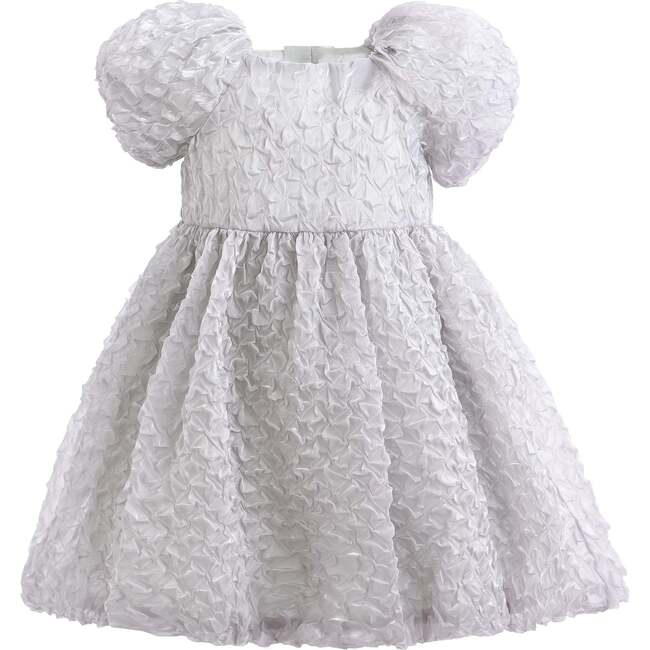 Textured Empire Dress, Gray