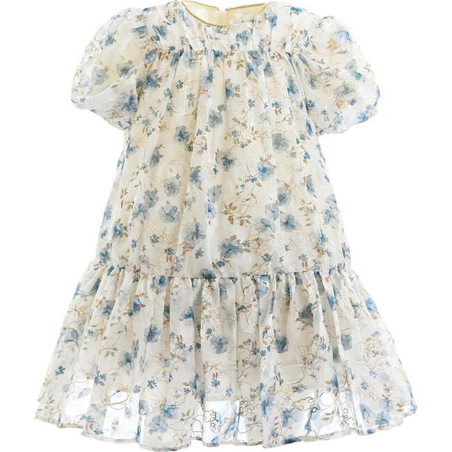 Vienna Floral Dress, Blue