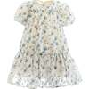 Vienna Floral Dress, Blue - Dresses - 1 - thumbnail