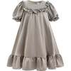 Ruffle Berlin Dress, Gray - Dresses - 1 - thumbnail