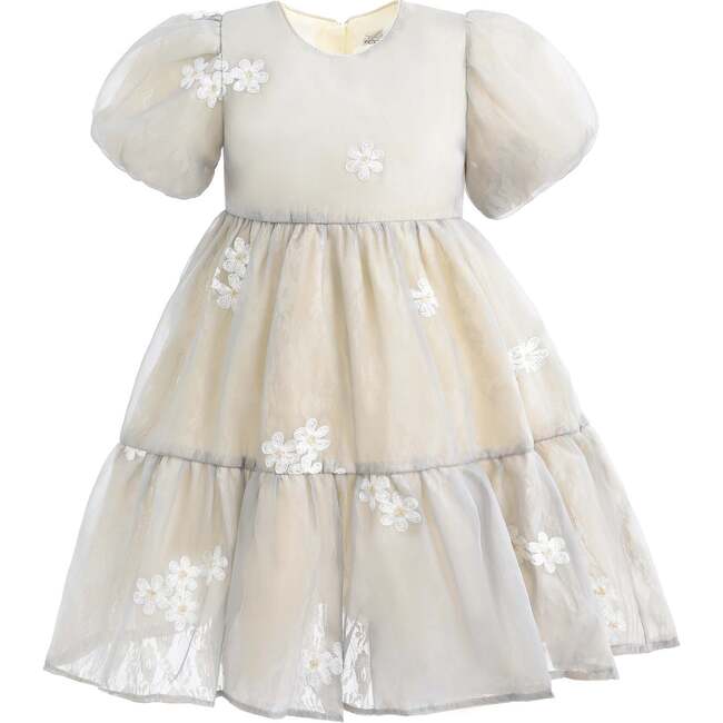 Wash Floral Dress, Gray