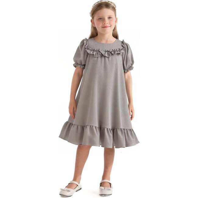 Ruffle Berlin Dress, Gray - Dresses - 2