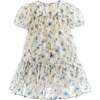 Vienna Floral Dress, Blue - Dresses - 3