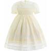 London Pleated Dress, Cream - Dresses - 1 - thumbnail