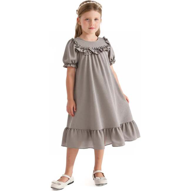 Ruffle Berlin Dress, Gray - Dresses - 4