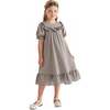 Ruffle Berlin Dress, Gray - Dresses - 4