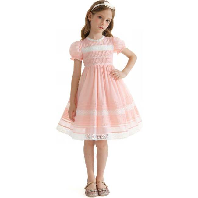 London Pleated Dress, Pink - Dresses - 2