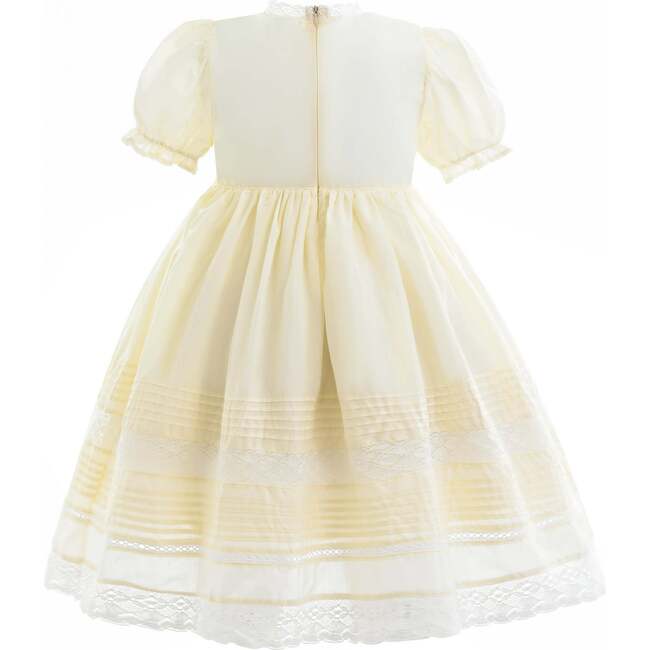London Pleated Dress, Cream - Dresses - 4