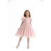 Polka Dot Empire Dress, Pink - Dresses - 3
