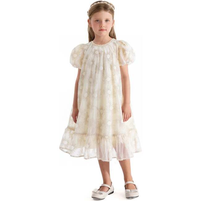 Laced Soleil Dress, Cream - Dresses - 2