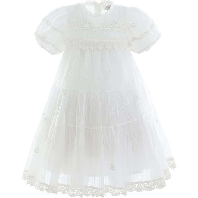 Lace Lined Bailey Dress, White