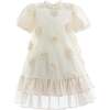 Floral Granada Dress, Beige - Dresses - 1 - thumbnail