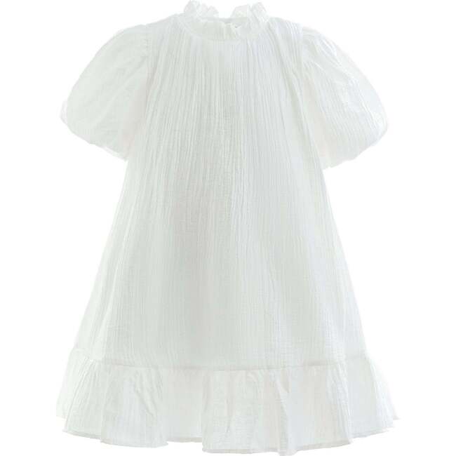 Boho Halter Dress, White