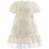 Floral Granada Dress, Beige - Dresses - 3
