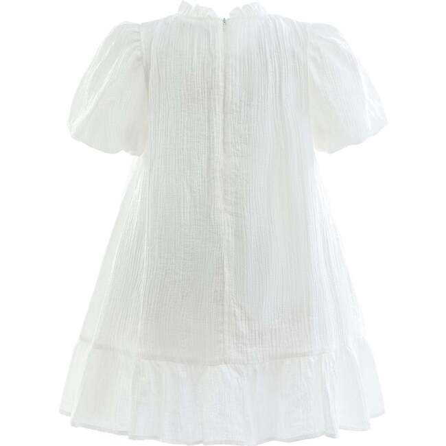 Boho Halter Dress, White - Dresses - 3