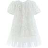 Embroidered Tulle Milan Dress, White - Dresses - 4
