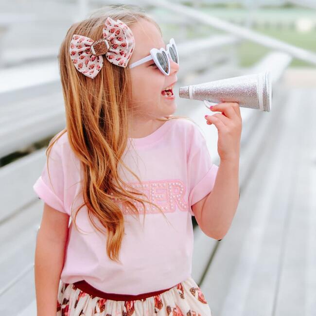Cheer Pearl Patch Short Sleeve T-Shirt, Ballet - T-Shirts - 3
