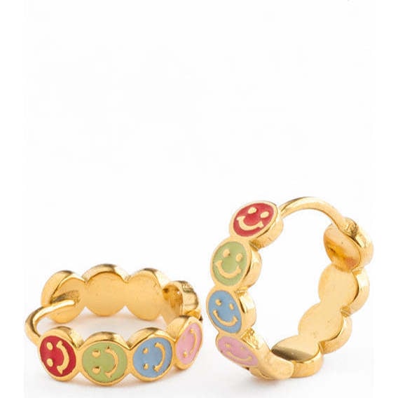 Smiley Face Hoop, Multi