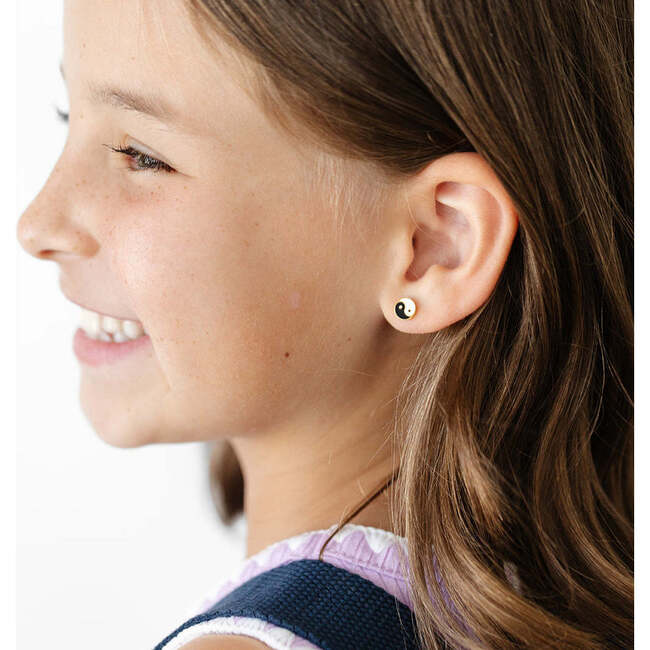Yin Yang Stud Earrings, Multi - Earrings - 2