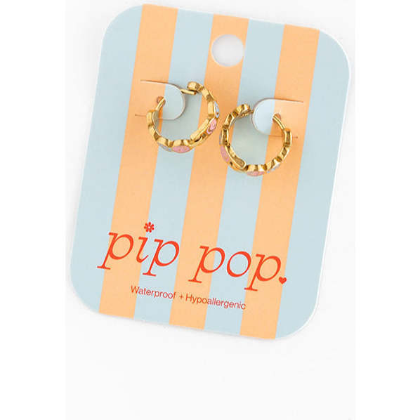 Smiley Face Hoop, Multi - Earrings - 3